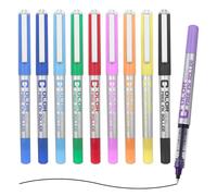 EYEYE Stylos à bille à encre liquide, pointe Medium fine de 0,7 mm, 10 couleurs, séchage rapide, stylo à bille à roulement lisse pour dessin, coloriage, journal, prise de notes, fournitures de bureau