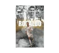 EYEZER Cristiano Ronaldo Real Madrid - Poster sur toile pour décoration de chambre à coucher, bureau, chambre, cadeau sans cadre, 50 x 75 cm