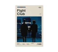 EYEZER Poster de film vintage Fight Club - Décoration de chambre à coucher, bureau, chambre - Cadeau sans cadre - 30 x 45 cm