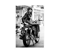 EYEZER Poster imprimé sur toile Françoise Hardy - Décoration murale pour salon, chambre à coucher - Style sans cadre - 30 x 45 cm