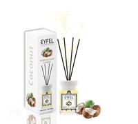 EYFEL - Diffuseurs à roseaux pour la Maison - Ensemble de diffuseurs d'huile de Noix de Coco de 120 ML, diffuseurs d'huile de Salle de Bain, bâtons parfumés, diffuseurs d'huiles pour Salle de Bain