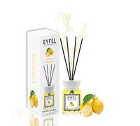 EYFEL - Diffuseurs à roseaux pour la Maison - Parfum Frais et Floral de 120 ML - Bâtons diffuseurs d'huile, diffuseurs de Salle de Bain, bâtons parfumés, décoration d'intérieur (Citron)