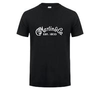 EYGT45Ysw C.F. Martin & Co. 1833 Guitar Brand T-Shirt Black L