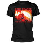 EYGT45Ysw Code Orange The Hurt Will Go on Live Symbol T-Shirt Black XL