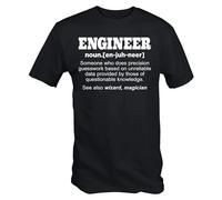 EYGT45Ysw Engineer Humorous Definition Precision Guesswork Graphic T-Shirt Black 3XL