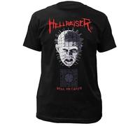 EYGT45Ysw k8o7nr Summer Hellraiser Pinhead Hell on Earth Movie Men's Black T-Shirt Black S