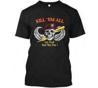 EYGT45Ysw Kill Them All and Let God Sort EM Out 1985 Shirt Music with Hilarious Retro Gift Man Black L