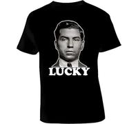 EYGT45Ysw Lucky Luciano Italian Gangster t Shirt Black L