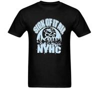 EYGT45Ysw Men's Sick It All Short Sleeve T Shirt Black XXL