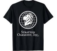 EYGT45Ysw New Wolf of Wall Street Stratton Oakmont Company Mens Black T-Shirt Black XL