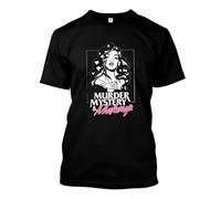 EYGT45Ysw NWT Bailey Sarian Merch Murder Mystery and Makeup T Shirt Black L