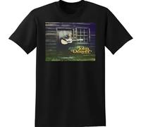 EYGT45Ysw PANLON John Denver T Shirt All of My Memories Vinyl CD Cover Black L