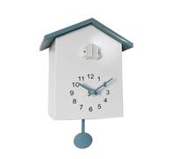 EYJOUTXGG Horloge Murale à Quartz 20x25cm, Oiseau Moderne, Montre Suspendue for Salon, Horloge, minuterie, décoration de Bureau et de Maison(Blue White)