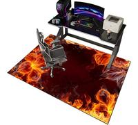 EYKWKB 100 x 140 cm Tapis protège-Sol pour Chaise de Bureau Tapis Chaise Gaming Antidérapant Tapis pour Protection de sols durs Tapis de Sol Bureau Tapis Protecteur de Sol pour fauteuils de Gaming