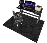EYKWKB 120 x 140 cm Tapis de Sol Chaise de Bureau Tapis de Chaise Gaming Silencieux Antidérapant Tapis de Chaise pour Sol en Bois Dur Tapis de Sol pour Chaise Gamer Tapis de Protection de Sol