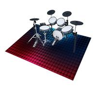 EYKWKB 120 x 80 cm Tapis pour Batterie Electronique Tapis de Tambour Tapis Batterie Acoustique Insonorisant Tapis Professionnel Rectangulaire de Jazz pour Basses Caisse Claire et Autres Instruments