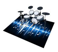 EYKWKB 140 x 120 cm Tapis Batterie électronique | Tapis Tambour Insonorisée | Tapis Anti Vibration pour Kits de Batterie Grosse Caisse | Tapis d'instrument de Musique | Tapis de ménage Anti-dérapants