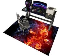 EYKWKB 140 x 160 cm Tapis pour Chaise de Bureau Protège Sol sous Chaise Tapis Chaise Gaming Antidérapant Tapis protège-Sol pour Chaise de Bureau Tapis de Protection de Sol pour sols durs