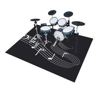 EYKWKB 160 x 140 cm Tapis pour Batterie Electronique Tapis de Tambour Tapis Batterie Acoustique Insonorisant Tapis Professionnel Rectangulaire de Jazz pour Basses Caisse Claire et Autres Instruments