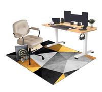 EYKWKB 70 x 100 cm Tapis Chaise de Bureau Tapis de Protection de Sol pour Chaise de Bureau Tapis Bureau Sol Tapis Gaming Sol pour Sols Durs Tapis Protecteur de Sol pour fauteuils de Gaming