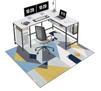 EYKWKB 80 x 120 cm Tapis de Sol Bureau, Tapis de Chaise Gaming Antidérapant, Protège Parquet Chaise roulettes, Tapis de Chaise pour Sol en Bois Dur, Tapis Gamer Sol, Tapis de Protection de Sol