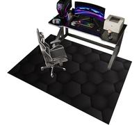 EYKWKB 80 x 120 cm Tapis de Sol Chaise de Bureau Tapis de Chaise Gaming Silencieux Antidérapant Tapis de Chaise pour Sol en Bois Dur Tapis de Sol pour Chaise Gamer Tapis de Protection de Sol