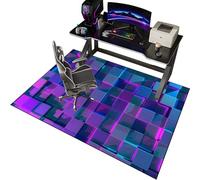 EYKWKB 90 x 120 cm Tapis de Protection de Sol pour Sols Durs - Tapis de Chaise de Bureau pour Moquette - Tapis Chaise Gaming Antidérapant - Tapis de Protection de Sol Dur - Tapis Sol Gamer