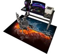 EYKWKB 90 x 120 cm Tapis de Sol Chaise de Bureau Tapis de Chaise Gaming Silencieux Antidérapant Tapis de Chaise pour Sol en Bois Dur Tapis de Sol pour Chaise Gamer Tapis de Protection de Sol