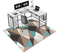 EYKWKB Tapis Chaise Gaming Antidérapant | Tapis de Protection de Sol pour Chaise de Bureau | Tapis Chaise de Bureau | Tapis Gaming Sol pour Sols durs | Tapis de Sol Bureau 100 x 140 cm