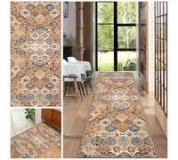 EYKWKB Tapis Couloir Long, Tapis Cuisine Devant Evier Antidérapant Absorbant Tapis Intérieur Entrée Long 90 x 350 cm Tapis de Passage Moderne pour Couloir, Cuisine, Entrée, Tapis de Salle de Bain