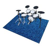 EYKWKB Tapis de Batterie Tapis Batterie Acoustique Insonorisant Tapis de Tambour Tapis pour Batterie et Percussions Tapis pour Batterie Electronique Grosse Caisse Instruments de Musique 140 x 120 cm