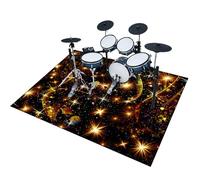 EYKWKB Tapis de Batterie Tapis Batterie Acoustique Insonorisant Tapis de Tambour Tapis pour Batterie et Percussions Tapis pour Batterie Electronique Grosse Caisse Instruments de Musique 140 x 100 cm