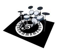 EYKWKB Tapis de Batterie Tapis Batterie Acoustique Insonorisant Tapis de Tambour Tapis pour Batterie et Percussions Tapis pour Batterie Electronique Grosse Caisse Instruments de Musique 140 x 120 cm