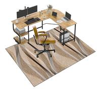 EYKWKB Tapis de Chaise Gaming Antidérapant, Tapis de Sol Bureau, Protège Parquet Chaise roulettes, Tapis de Chaise pour Sol en Bois Dur, Tapis Gamer Sol, Tapis de Protection de Sol 100 x 140 cm