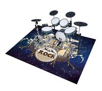 EYKWKB Tapis de Protection pour Batterie électronique, Tapis de Tambour, Antidérapant Tapis Insonorisé, Tapis Batterie, Tapis Professionnel de Jazz Grosse Caisse Claire Anti Vibration 140 x 100 cm