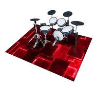 EYKWKB Tapis de Protection pour Batterie électronique, Tapis de Tambour, Antidérapant Tapis Insonorisé, Tapis Batterie, Tapis Professionnel de Jazz Grosse Caisse Claire Anti Vibration 120 x 100 cm