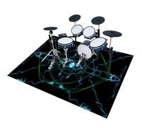 EYKWKB Tapis de Protection pour Batterie électronique, Tapis de Tambour, Antidérapant Tapis Insonorisé, Tapis Batterie, Tapis Professionnel de Jazz Grosse Caisse Claire Anti Vibration 180 x 140 cm