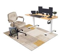 EYKWKB Tapis de Sol sous Chaise de Bureau et Bureau | Tapis de Protection de Sol pour sols durs | Tapis de Chaise de Bureau | Tapis Chaise Gaming Antidérapant | 150 x 160 cm Tapis de Sol Gamer