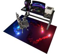 EYKWKB Tapis Gaming de Chaise de Bureau Antidérapant pour Sols Durs, Protection du Sol 90 x 140 cm