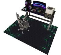 EYKWKB Tapis Gaming Sol, Tapis de Chaise de Bureau pour sols durs, Tapis de Protection du Sol, Tapis Chaise Gaming Antidérapant, Tapis Bureau Sol, Tapis protège-Sol 140 x 160 cm