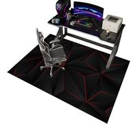 EYKWKB Tapis Gaming Sol, Tapis de Chaise de Bureau pour sols durs, Tapis de Protection du Sol, Tapis Chaise Gaming Antidérapant, Tapis Bureau Sol, Tapis protège-Sol 100 x 140 cm