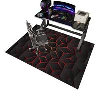 EYKWKB Tapis Gaming Sol, Tapis de Chaise de Bureau pour sols durs, Tapis de Protection du Sol, Tapis Chaise Gaming Antidérapant, Tapis Bureau Sol, Tapis protège-Sol 140 x 160 cm