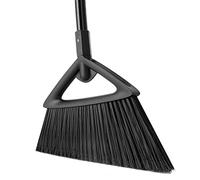 Eyliden Balai d'angle avec Manche de 144,8 cm de Long - Convient pour Un Nettoyage intensif, Fonctionne également Bien avec la poussière Fine - Balai Commercial pour extérieur et intérieur pour Cour