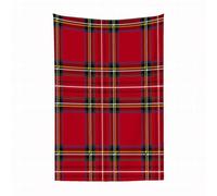EYLOZS Plaid Couverture en Flanelle Super Douce - Couverture Douce et Légère pour Lit, Canapé, Camping et Voyage,Plaid Rouge, Culture d'europe Occidentale inspirée du Motif Tartan Abstrait d150x200cm
