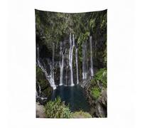 EYLOZS Plaid Couverture en Flanelle Super Douce - Couverture Douce et Légère pour Lit, Canapé, Camping et Voyage,Cascade du Grand Galet à Langevin Ile de la Réunion Mascareignes Iles Grandes150x200cm
