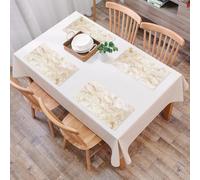 EYLOZS Sets de Table Lavables,Lot de 4 Sets de Table Plastique PVC,Résistant à la Chaleur,Antidérapant,Facile à Nettoyer,Marbre, Motif de Mine. Fractures Naturelles. Impression de Surface réa,45x30cm