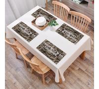 EYLOZS Sets de Table Lavables,Lot de 4 Sets de Table Plastique PVC,Résistant à la Chaleur,Antidérapant,Facile à Nettoyer,Industriel Faites-Moi Confiance, Je suis ingénieur Nouveauté Design am,45x30cm