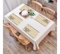 EYLOZS Sets de Table Lavables,Lot de 4 Sets de Table Plastique PVC,Résistant à la Chaleur,Antidérapant,Facile à Nettoyer,Symboles Tribaux amérindiens, mayas et incas Reliques primitives de la,45x30cm