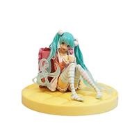 EyLuL 12CM - Animation Hatsune Miku Sakura Action Figurine Assise - Sculpture très détaillée