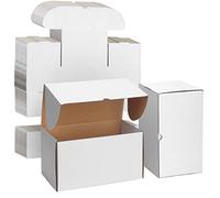 EYMPEU Boîte en Carton Blanche 28x15.3x15.3 cm, Lot de 20 Boites Carton d'Expédition